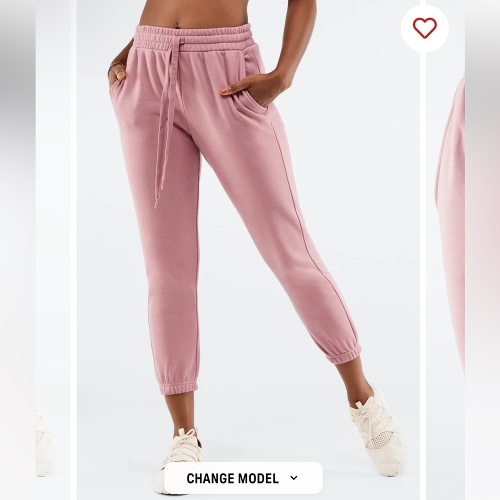NWT- Fabletics Eco Go-To Sweatpant - Orchid Smoke (27” inseam)- Brand New!!!
